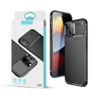 Carbon Armor Apple iPhone 15 Pro Max (6.7) vékony szilikon tok fekete