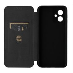   Enviro Fiber Samsung S711 Galaxy S23 FE (2023) oldalra nyíló mágneses könyv tok szilikon belsővel fekete