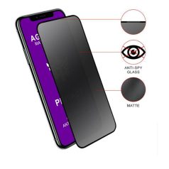   AG Privacy Anti-Static Apple iPhone XS Max / iPhone 11 Pro Max (6.5) MATT kijelzővédő üvegfólia betekintés elleni védelemmel
