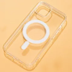  Anti - Shock MagSafe Apple iPhone 16 Pro (6.3) ütésálló, átlátszó szilikon tok csomagolásban