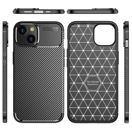 Carbon Armor Apple iPhone 16 Pro Max (6.9) vékony szilikon tok fekete