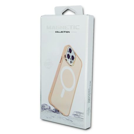 Magsafe Apple iPhone 16 Pro (6.3) TPU/PC tok (vezetéknélküli töltéshez) pink