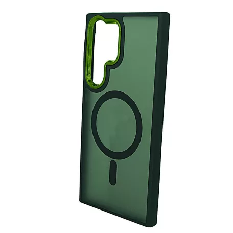 Magsafe Apple iPhone 16 Plus (6.7) TPU/PC tok (vezetéknélküli töltéshez) zöld