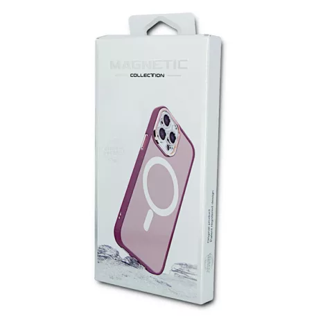 Magsafe Apple iPhone 16 Plus (6.7) TPU/PC tok (vezetéknélküli töltéshez) ibolya