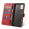 Marva Wallet Apple iPhone 16 (6.1) oldalra nyíló ökobőr könyvtok szilikon belsővel piros