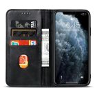 Marva Wallet Samsung A165 / A166 Galaxy A16 4G / 5G oldalra nyíló ökobőr könyvtok szilikon belsővel fekete