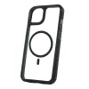 Mag Rim Case Apple iPhone 16 Pro Max (6.9) átlátszó TPU/PC MagSafe tok fekete kerettel