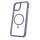 Mag Rim Case Apple iPhone 16 Plus (6.7) átlátszó TPU/PC MagSafe tok lila kerettel
