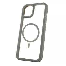   Mag Rim Case Samsung S921 Galaxy S24 (2024) átlátszó TPU/PC MagSafe tok szürke kerettel