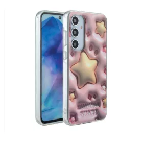 KIDS CASE Apple iPhone 15 (6.1) mintás TPU / PC tok pink