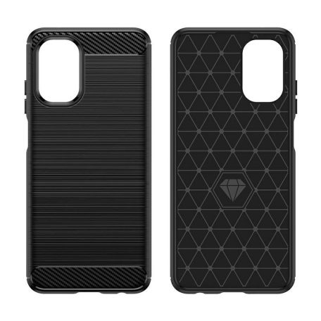 Carbon Pro Samsung A566 Galaxy A56 5G ütésálló TPU vékony szilikon tok fekete