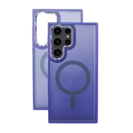 Magsafe Samsung Galaxy S25 Plus TPU/PC tok (vezetéknélküli töltéshez) ibolya