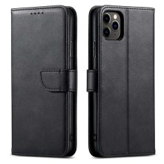   Marva Wallet Xiaomi Redmi A5 (173mm) oldalra nyíló ökobőr könyvtok szilikon belsővel fekete
