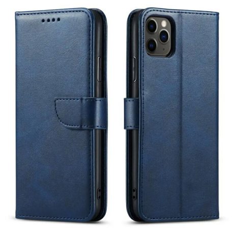 Marva Wallet Honor 400 Lite oldalra nyíló ökobőr könyvtok szilikon belsővel kék