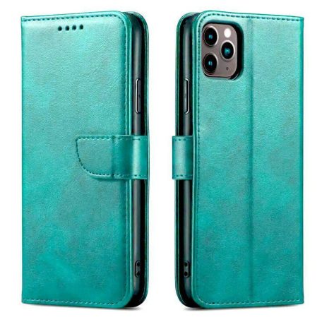Marva Wallet Honor 400 Lite oldalra nyíló ökobőr könyvtok szilikon belsővel zöld