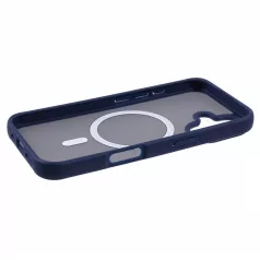   Magsafe Apple iPhone 17 (6.3) TPU/PC tok (vezetéknélküli töltéshez) kék