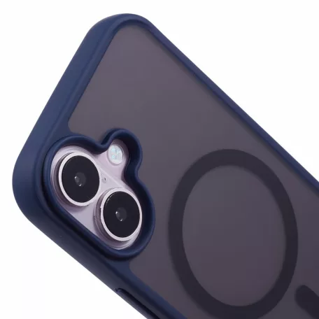 Magsafe Apple iPhone 17 (6.3) TPU/PC tok (vezetéknélküli töltéshez) kék