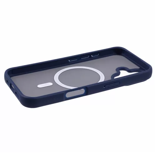 Magsafe Apple iPhone 17 Pro Max (6.9) TPU/PC tok (vezetéknélküli töltéshez) kék