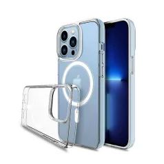   Magsafe Apple iPhone 17 Pro (6.3) TPU/PC tok (vezetéknélküli töltéshez) átlátszó