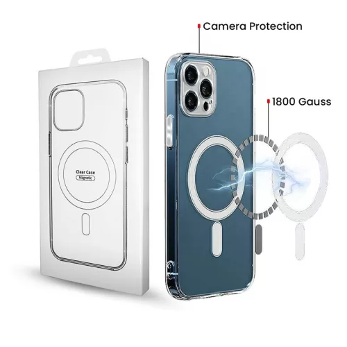 Magsafe Apple iPhone 17 Air (6.6) TPU/PC tok (vezetéknélküli töltéshez) átlátszó