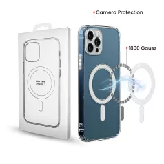   Magsafe Apple iPhone 17 Pro Max (6.9) TPU/PC tok (vezetéknélküli töltéshez) átlátszó