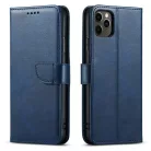 Marva Wallet Honor X5c Plus oldalra nyíló ökobőr könyvtok szilikon belsővel kék