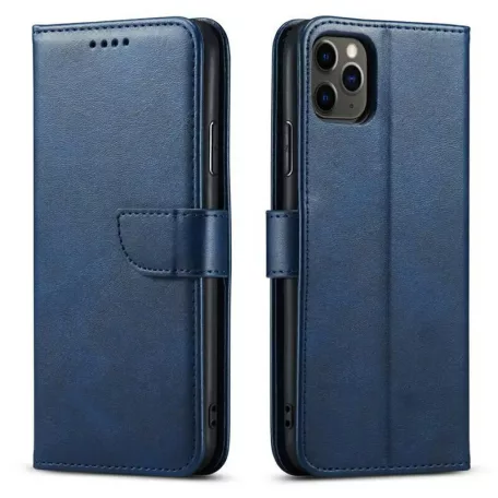 Marva Wallet Xiaomi Redmi Note 15 4G oldalra nyíló ökobőr könyvtok szilikon belsővel kék
