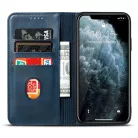 Marva Wallet Xiaomi Redmi Note 15 4G oldalra nyíló ökobőr könyvtok szilikon belsővel kék
