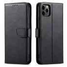 Marva Wallet Xiaomi Redmi Note 15 5G oldalra nyíló ökobőr könyvtok szilikon belsővel fekete