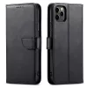 Marva Wallet Samsung A276 Galaxy A27 5G oldalra nyíló ökobőr könyvtok szilikon belsővel fekete