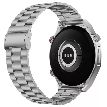 Maxcom Ecowatch1 fémházas IP67 okosóra pulzus és vérnyomásmérővel ezüst