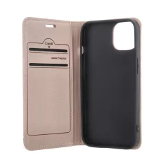   Smart Caro Samsung A165 / A166 Galaxy A16 4G / 5G oldalra nyíló mágneses könyvtok bézs