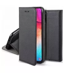   Smart magnet Honor X6b oldalra nyíló mágneses könyv tok szilikon belsővel fekete