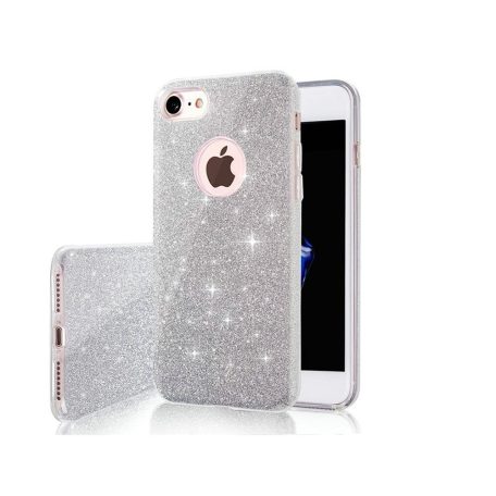 Glitter (3in1) - Samsung A165 / A166 Galaxy A16 4G / 5G ezüst szilikon tok