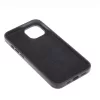 Mag Leather Apple iPhone 16 Plus (6.7) MagSafe tok (vezetéknélküli töltéshez) fekete