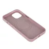 Mag Leather Apple iPhone 16 (6.1) MagSafe tok (vezetéknélküli töltéshez) pink