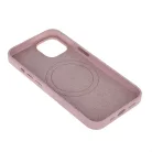 Mag Leather Apple iPhone 16 Plus (6.7) MagSafe tok (vezetéknélküli töltéshez) pink
