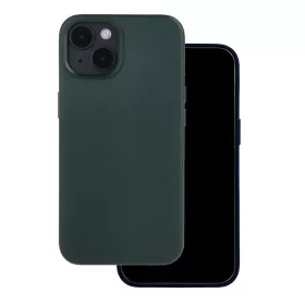   Mag Leather Apple iPhone 16 (6.1) MagSafe tok (vezetéknélküli töltéshez) zöld