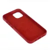 Mag Leather Apple iPhone 16 (6.1) MagSafe tok (vezetéknélküli töltéshez) piros