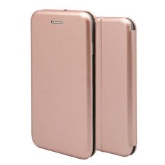   Forcell Elegance Samsung A366 Galaxy A36 5G oldalra nyíló mágneses könyv tok szilikon belsővel rozéarany