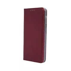   Smart magnetic Honor Magic 7 Lite oldalra nyíló mágneses könyv tok szilikon belsővel burgundi