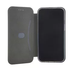   Forcell Elegance Xiaomi Redmi Note 14 5G oldalra nyíló mágneses könyv tok szilikon belsővel kék