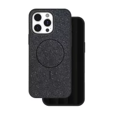   Glitter Thin Mag Apple iPhone 15 Pro (6.1) Magsafe TPU tok fekete
