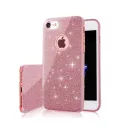 Glitter (3in1) - Apple iPhone 16e / 17e (6.1) pink szilikon tok