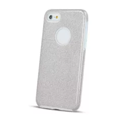   Glitter (3in1) - Apple iPhone 16e / 17e (6.1) ezüst szilikon tok