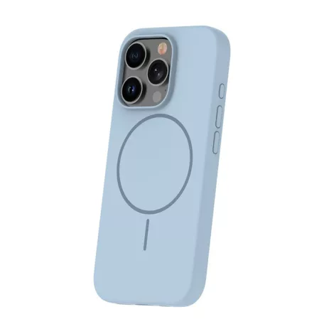 Silicon Thin Mag Apple iPhone 16e (6.1) Magsafe TPU tok világoskék