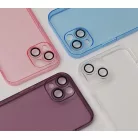 Slim Color Apple iPhone 15 Plus (6.7) áttetsző kék hátlapvédő TPU tok kamera lencsevédővel