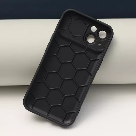 Honeycomb - Apple iPhone 15 Pro (6.1) kameravédős fekete tok