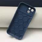 Honeycomb - Apple iPhone 15 (6.1) kameravédős kék tok