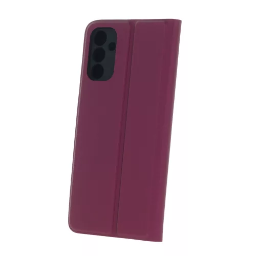 Smart Soft Samsung A556 Galaxy A55 5G oldalra nyíló mágneses könyv tok szilikon belsővel burgundi